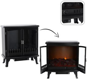 Șemineu electric - imitație de flacără 63,5 x 35 x 70 cm, 900/1800W