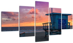 Tablou de pe plaja Santa Monica (125x70 cm), în 40 de alte dimensiuni noi
