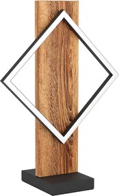 Eglo 901937 - Lampă de masă BOYAL LED, 13W/230V, negru/maro