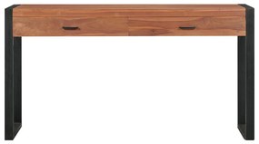 337919 vidaXL Birou cu 2 sertare, 120x40x75 cm, lemn masiv de tec