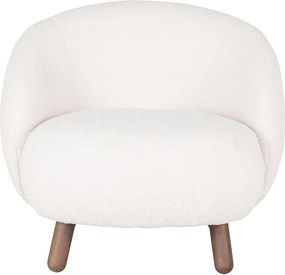 Fotoliu cu taburet crem Savona – House Nordic