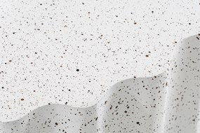 Măsuță de cafea rotundă Tiaris 41 cm - terrazzo alb