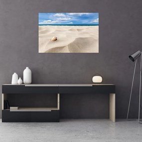 Tablou - Scoici pe plajă (90x60 cm)