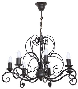 Lustră pe lanț MAURO 7xE14/60W/230V