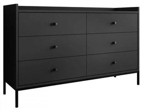 Comodă Tezarta 6SZ (Negru) . 1103695