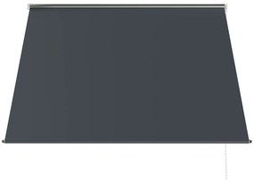 Outsunny Copertină cu Braț Pliabil, cu Deschidere Manuală, Copertină Basculantă cu Protecție UV30+, 150x120 cm, Gri Închis | Aosom Romania