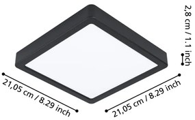 Eglo 900109 - Lampă LED dimabilă pentru baie FUEVA-Z LED/16,5W/230V IP44