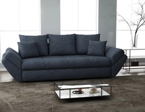 Canapea extensibilă dumonde cu ladă de depozitare si sezut confortabil din spuma high-density, Loana Enjoy Antracit 250x100 cm