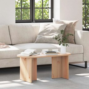 vidaXL Masă de cafea natural 80 x 39.5 x 35 cm Lemn de brad solid