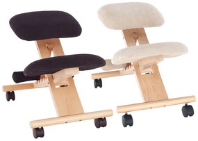 Scaun genunchi ergonomic Gloire (negru + fag). 1028728