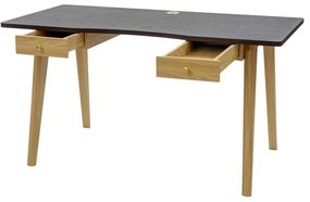 Birou cu aspect de lemn de stejar 70x140 cm Nice – Woodman