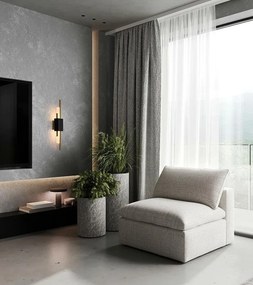 Aplica de perete LED design modern Marble, negru
