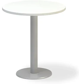 Masa de intalnire ProOffice, diametru 70 cm, alba