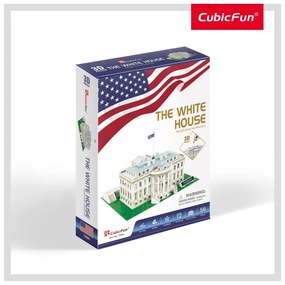 PUZZLE 3D CASA ALBA (NIVEL MEDIU 56 PIESE)  - CUBICFUN (CUC060H)