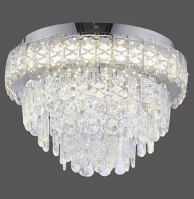 JUST LIGHT. 15092-17 - Plafonieră LED KULUNKA LED/33W/230V crom lucios