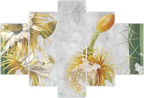 Tablou - Cactuși înfloriți, vintage (150x105 cm)