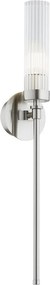 Aplica de perete stil elegant PRESTON nickel/sticla clara