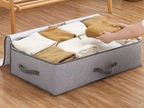 Cutie de depozitare textila sub pat EASY 90 L 80x47x25 cm, gri