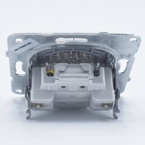 Intrerupator dublu, 10A, IP20, Argintiu, Panasonic Arkedia Slim / Karre Plus