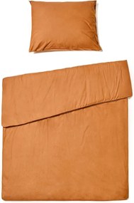 Lenjerie de pat din bumbac CALMORA teracota Dimensiune lenjerie de pat: 2 buc 70 x 90 cm | 200 x 200 cm