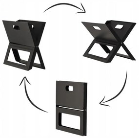 Grătar turistic pliabil mic 45 x 30 x 30 cm