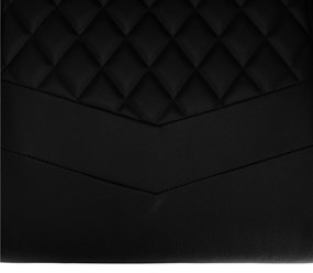 Scaun de birou / joc cu iluminare LED RGB, negru, MAFIRO