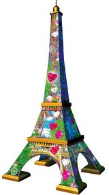 PUZZLE 3D TURNUL EIFFEL CU INIMIOARE, 216 PIESE - RAVENSBURGER (RVS3D11183)