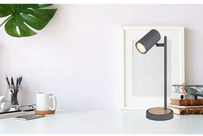 Veioza, lampa de masa design industrial Robby grafit, maro