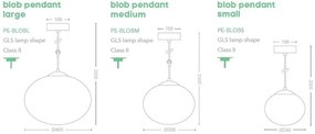 Lustra / Pendul design modern Blob 30cm