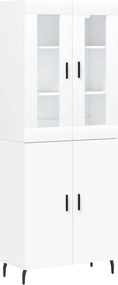 vidaXL Dulap înalt, alb, 69,5x34x180 cm, lemn compozit