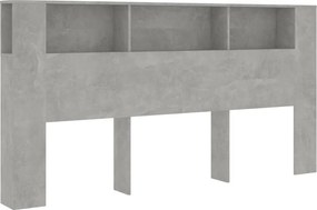 vidaXL Dulap tăblie, gri beton, 200x18,5x104,5 cm