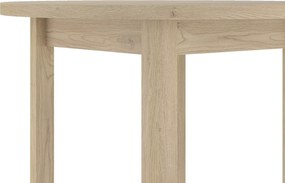 Masă de sufragerie rotunda ADAM 80x80 cm, decor stejar Cremona Torro