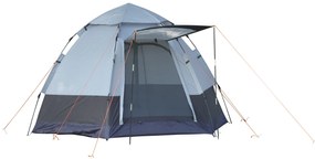 Outsunny Cort de Camping cu 4 Locuri, Deschidere Automată și Accesorii Incluse, Cort de Călătorie,  2.6x2.6x1.5 m Gri | Aosom Romania