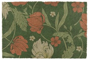 Covoraș de intrare din fibre de nucă de cocos 60x90 cm William Morris Rose – Artsy Doormats