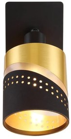 Aplica de perete moderna OR negru/auriu