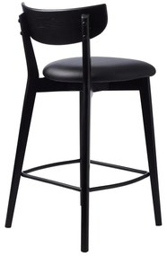 Scaun de bar negru (înălțime șezut 67 cm) Pero – Unique Furniture