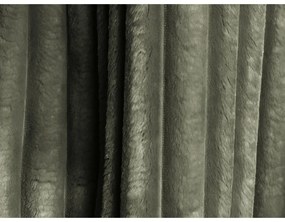 Canapea verde extensibilă/cu spațiu de depozitare cu tapițerie din catifea reiată 266 cm Kini – Makamii