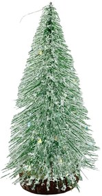 Bradut decorativ cu aspect nins BRIGHT, 15cm