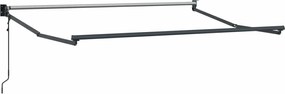 vidaXL Cadru copertină retractabil electric Antracit 2,5 x 2 m