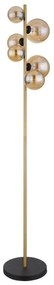 Lampadar, lampa de podea LED design modern Riha negru, alama