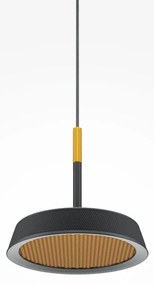 Pendul LED design modern El 14,5cm negru/auriu