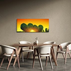 Tablou - Inima în coroanele copacilor (120x50 cm)