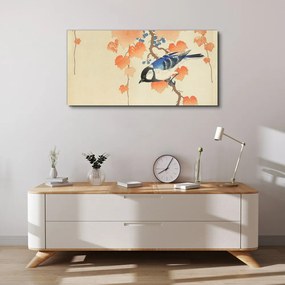 Tablou canvas ramuri frunze animale pasăre