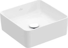 Lavoar pe blat Villeroy&Boch Collaro alb lucios Alpin CeramicPlus 38x38 cm TitanCeram