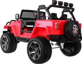 Masinuta Electrica cu acumulator pentru copii NOVOKIDS™ Jeep 4X4 PRO, 2 locuri, Max 40 kg, 3-10 ani , Husa ploaie si rucsac ,2 Baterii 12V, 2 Viteze,