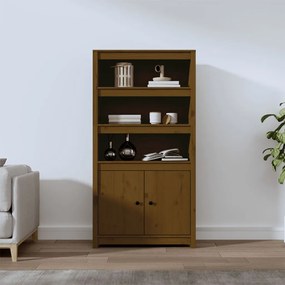 Dulap înalt, maro miere, 80x35x154 cm, lemn masiv de pin