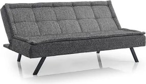 Canapea extensibila moderna 185x89x90 cm – stofa gri – Monaco