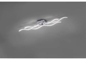 Lustră LED aplicată WAWE LED/28W/230V crom mat Leuchten Direkt 15166-55