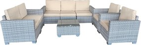 Set mobilier de grădină Avenberg DORADA gri/bej