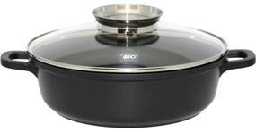 Elo 19632 Tigaie cu capac din sticlă și mâneraromat Alucast 32 cm, 32 cm